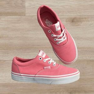 Vans Pink Canvas Sneakers - Size 6.5